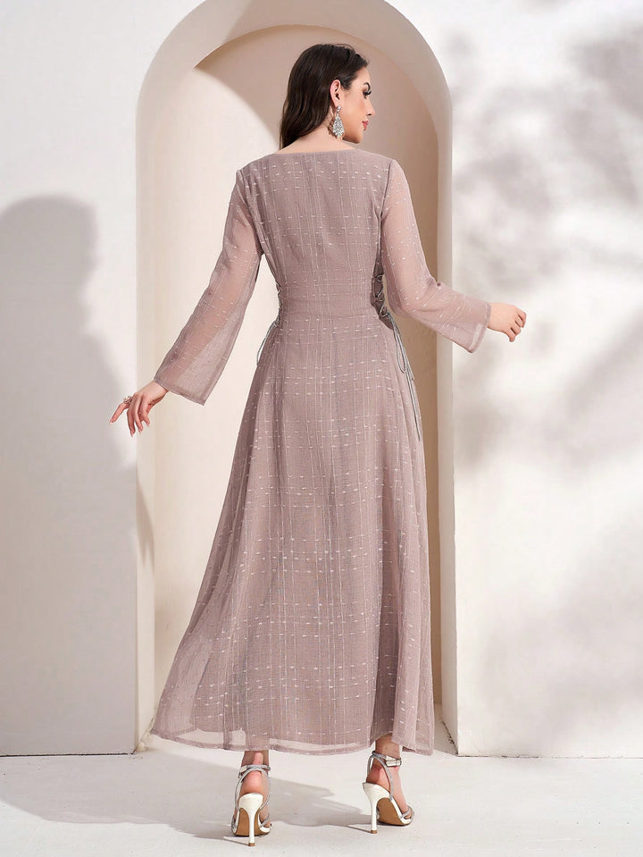 Rochie maxi SHEIN, bej