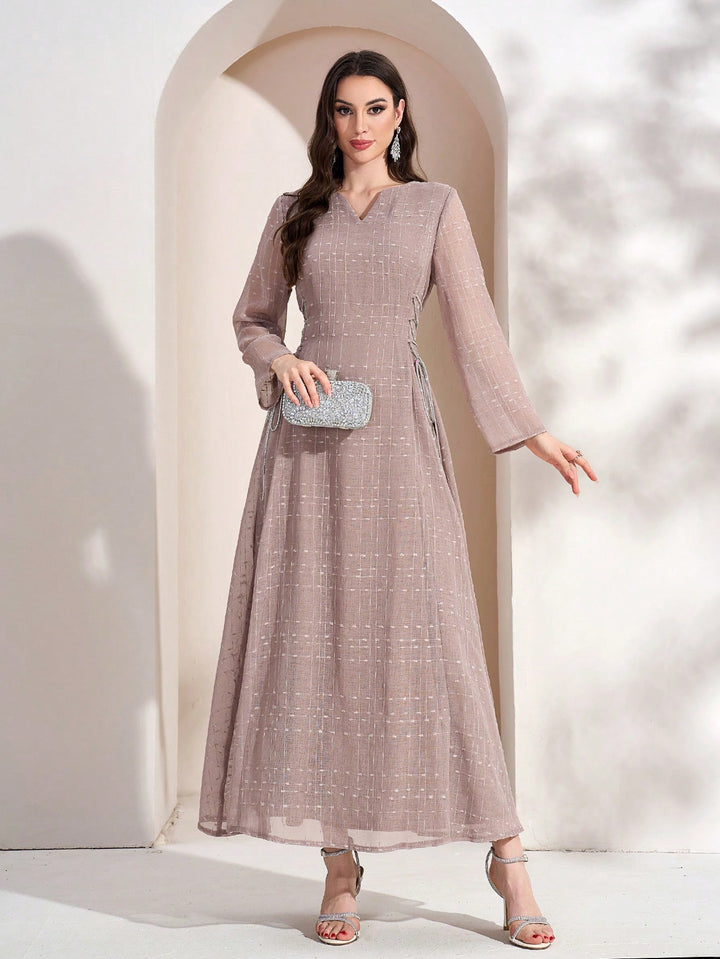 Rochie maxi SHEIN, bej