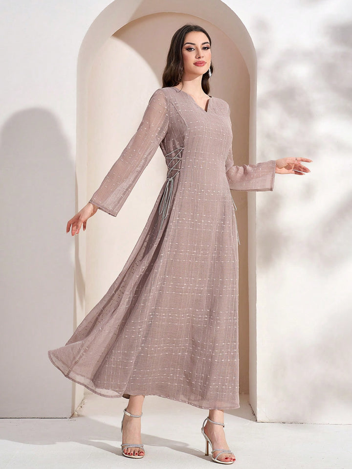 Rochie maxi SHEIN, bej