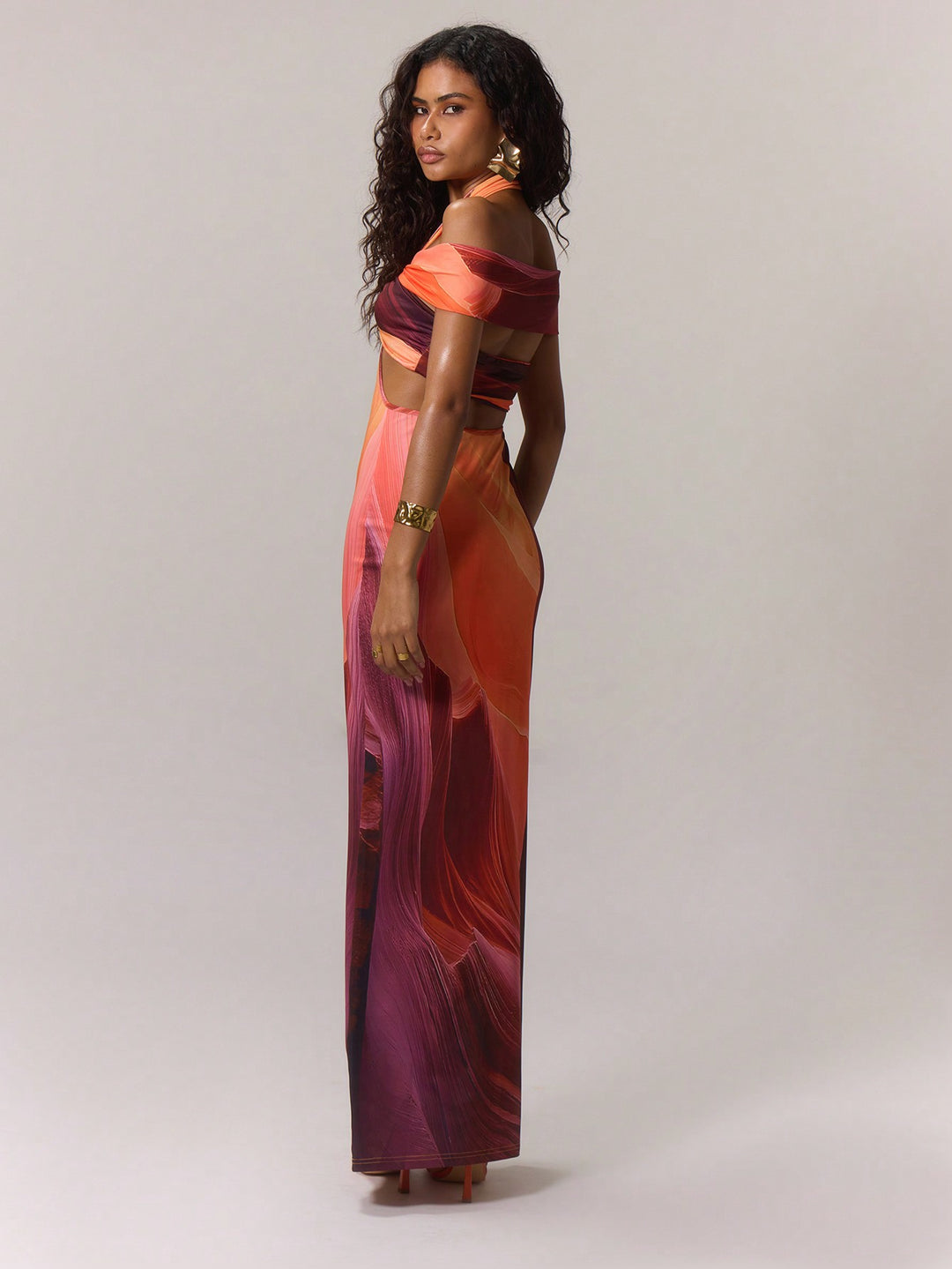 Rochie maxi SHEIN, mix culori