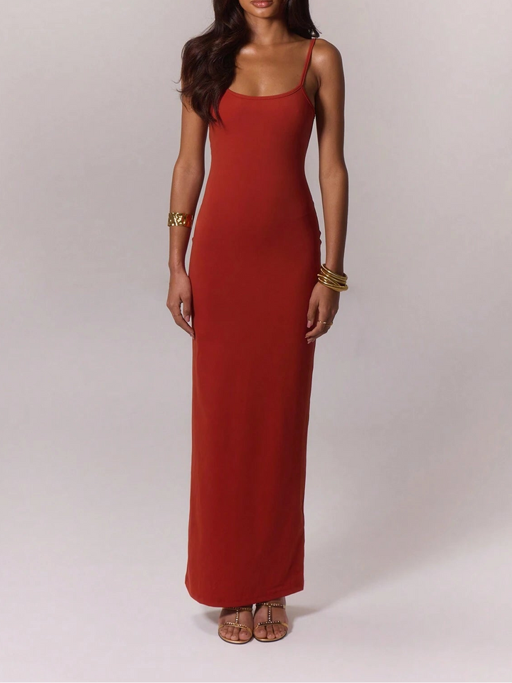 Rochie maxi Musera by Shein, cărămiziu