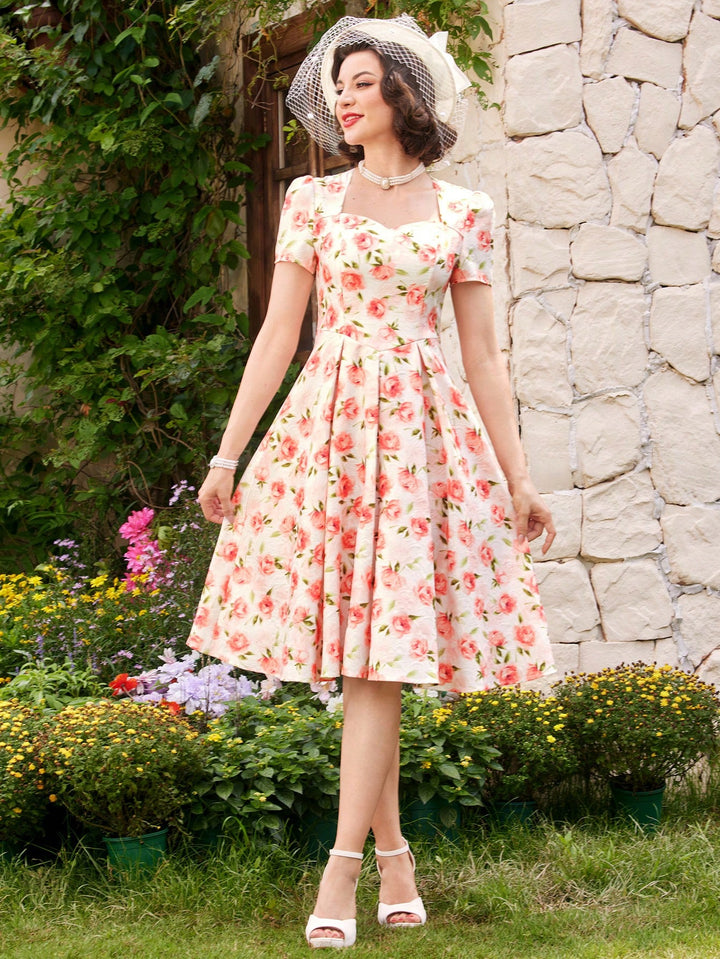 Rochie midi SHEIN, roz