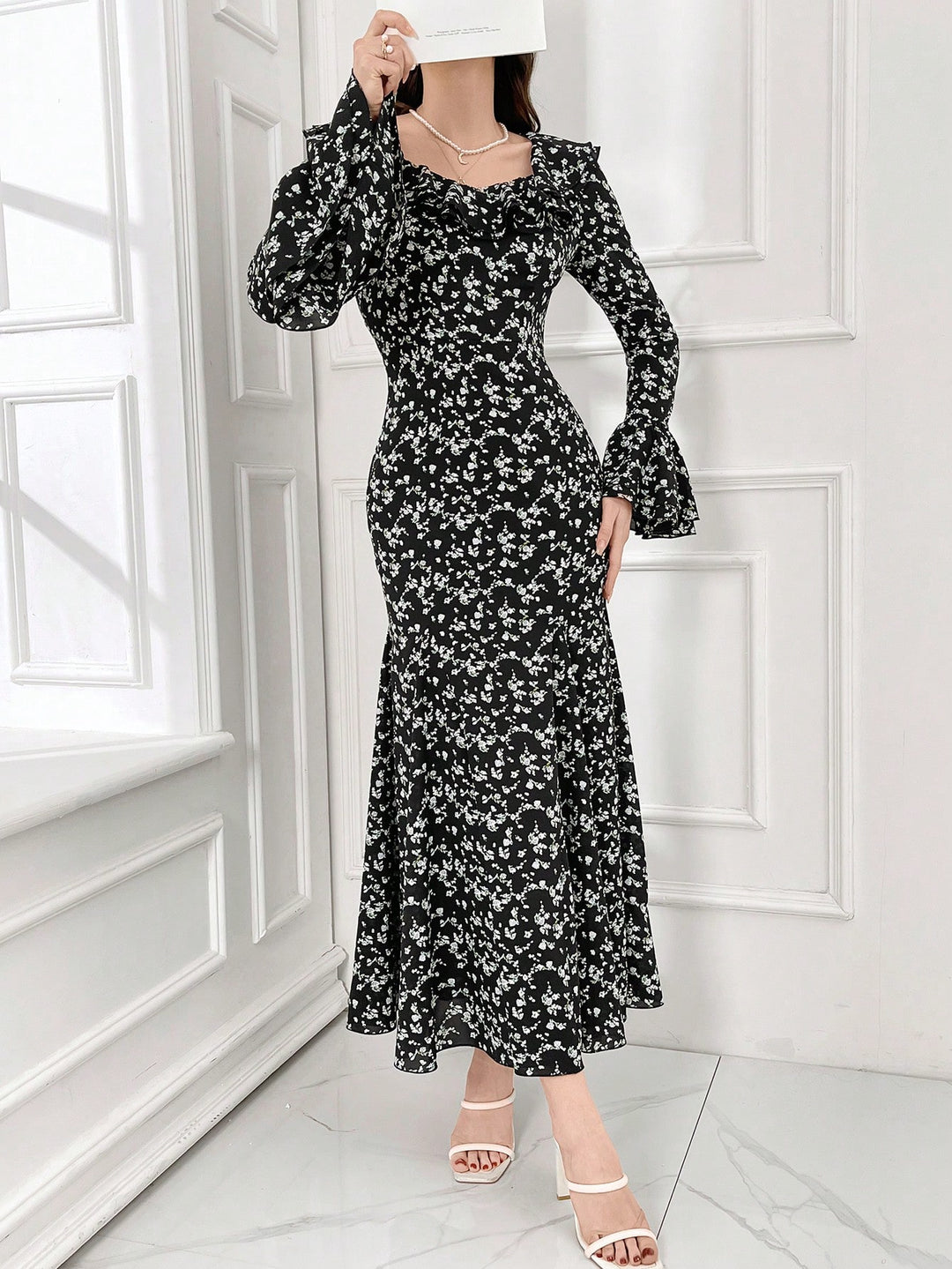 Rochie maxi SHEIN, mix culori