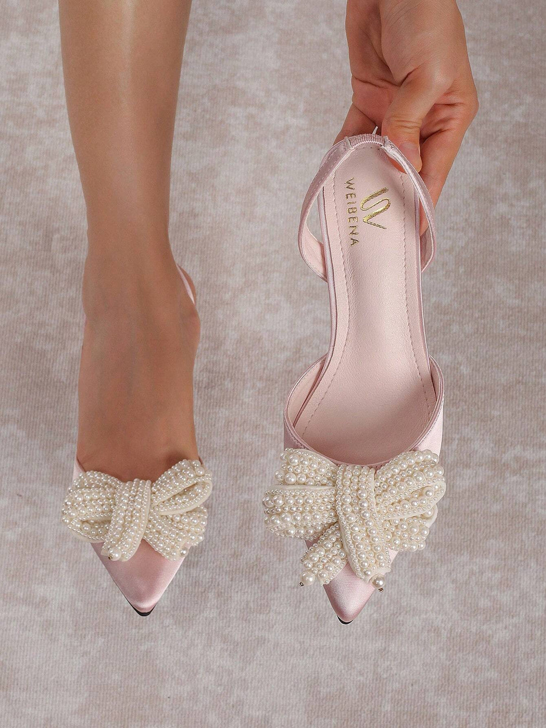 Pantofi cu toc SHEIN, roz