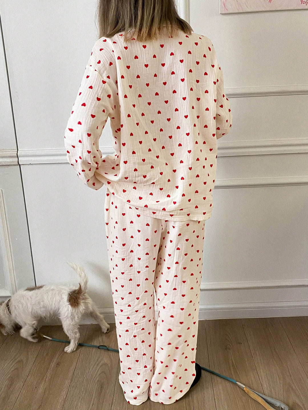 Compleu pijama SHEIN, alb