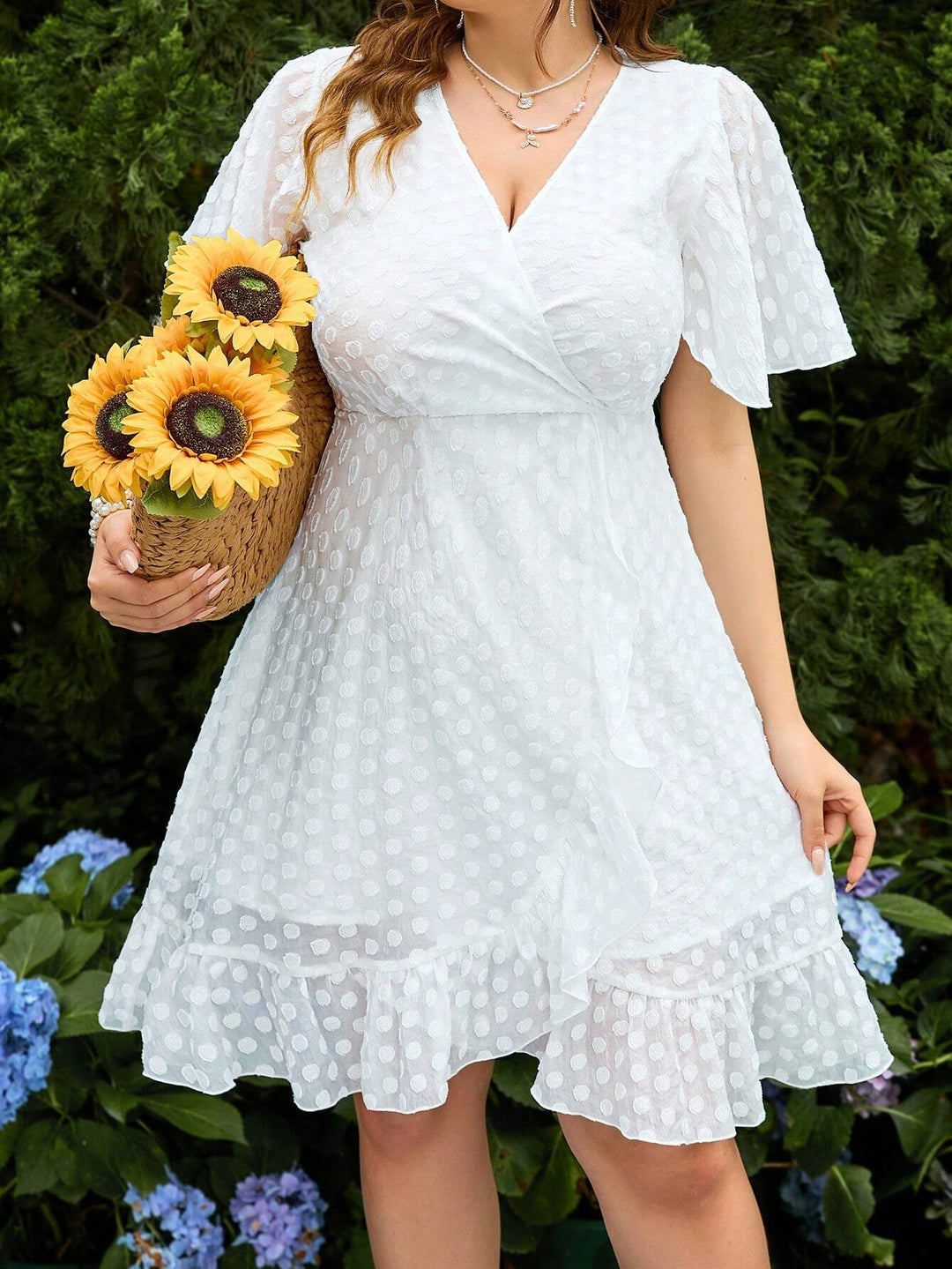 Rochie mini SHEIN, alb