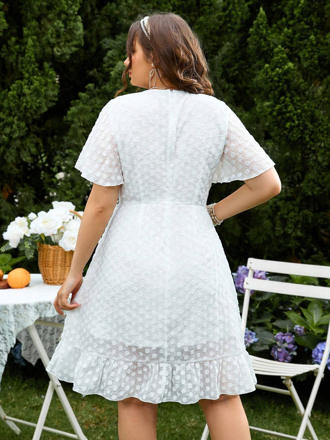 Rochie mini SHEIN, alb