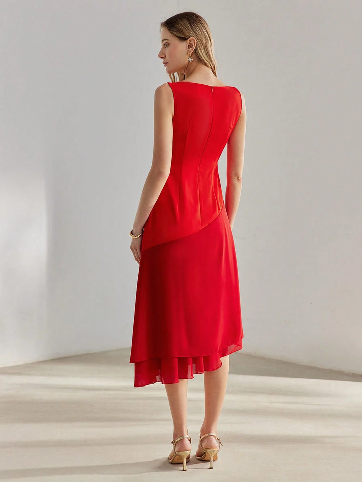 Rochie midi SHEIN, roșu