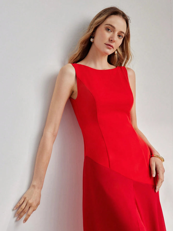 Rochie midi SHEIN, roșu