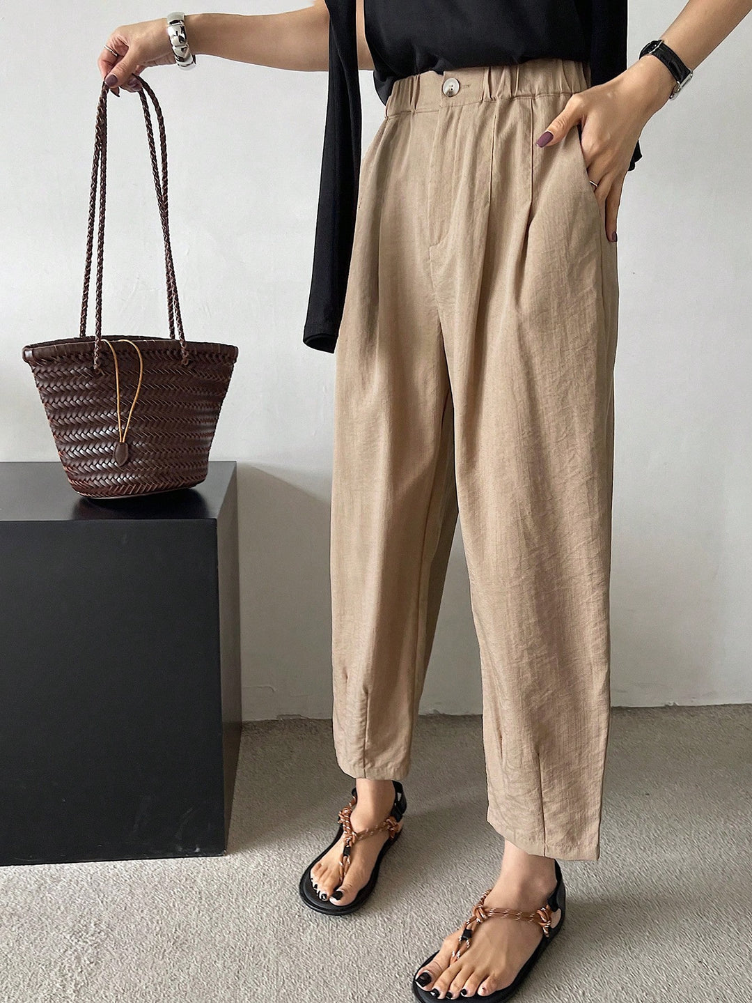 Pantaloni SHEIN, bej