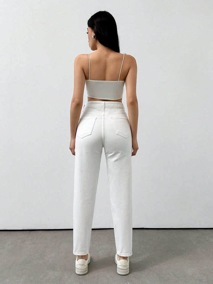 Jeans SHEIN, alb