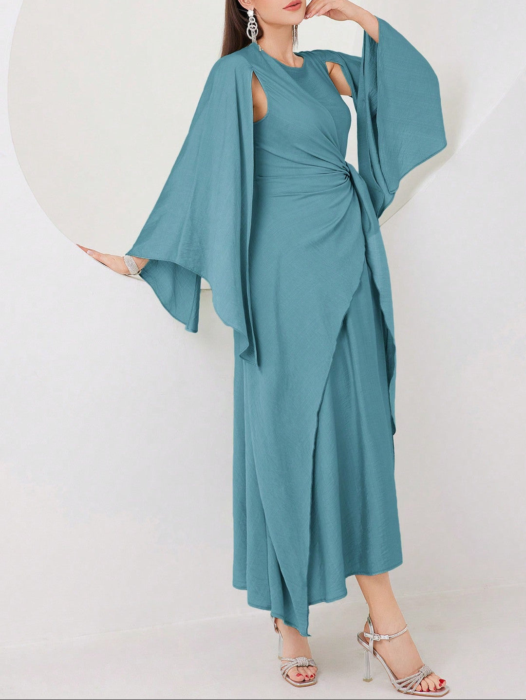 SHEIN maxi ruha, kék
