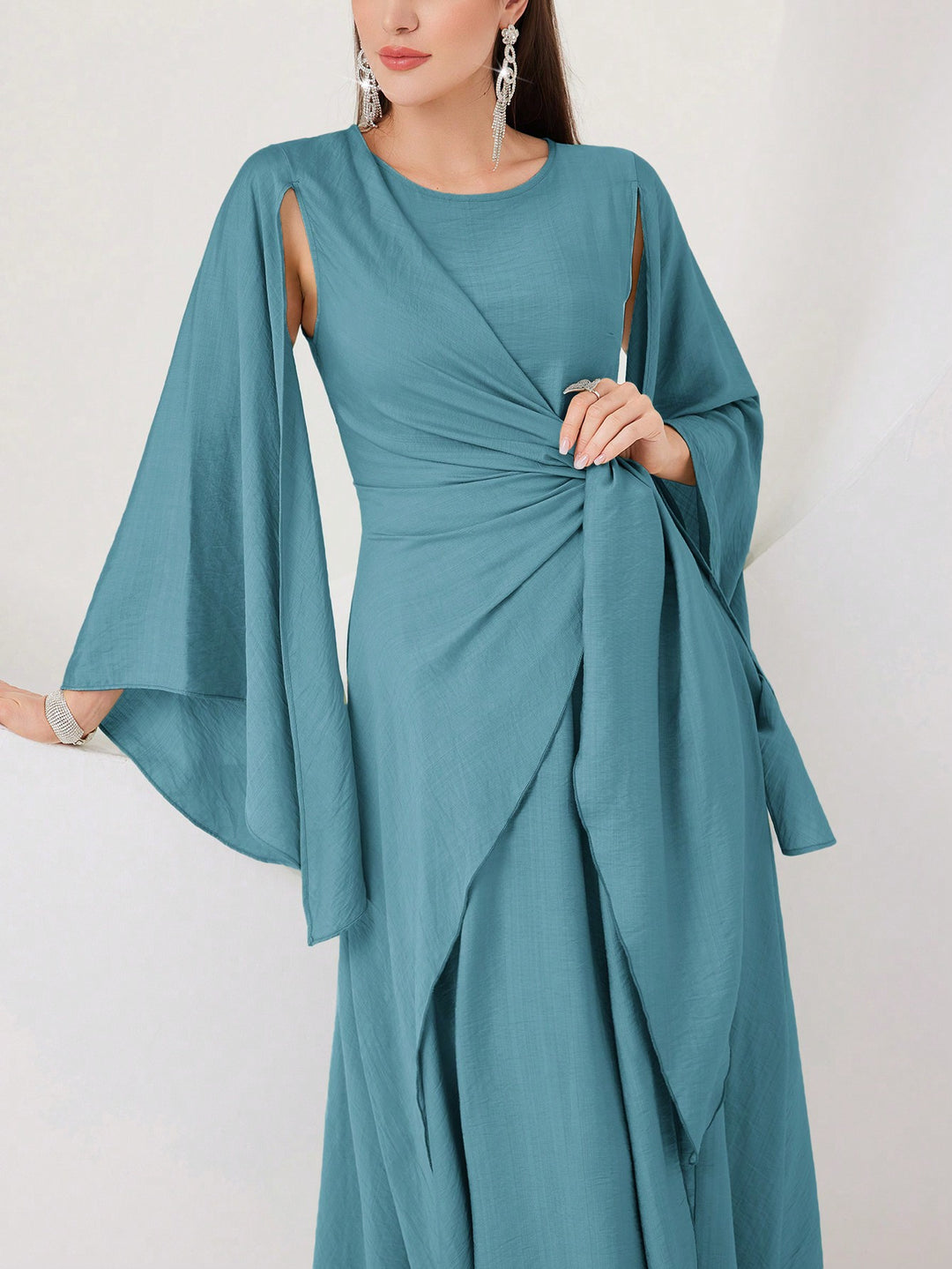 SHEIN maxi ruha, kék