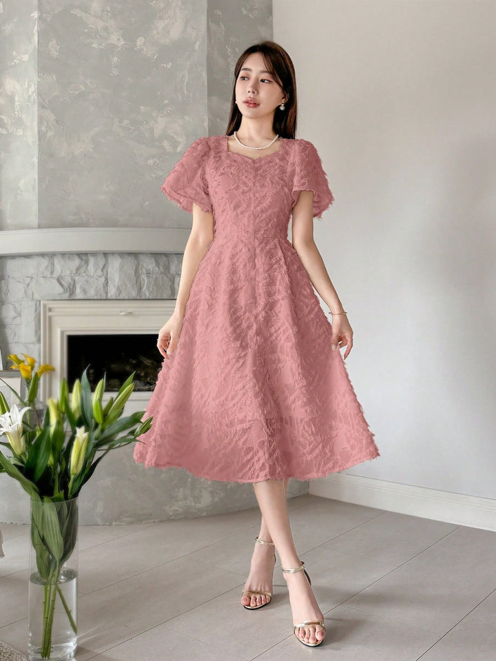 Rochie midi SHEIN, roz