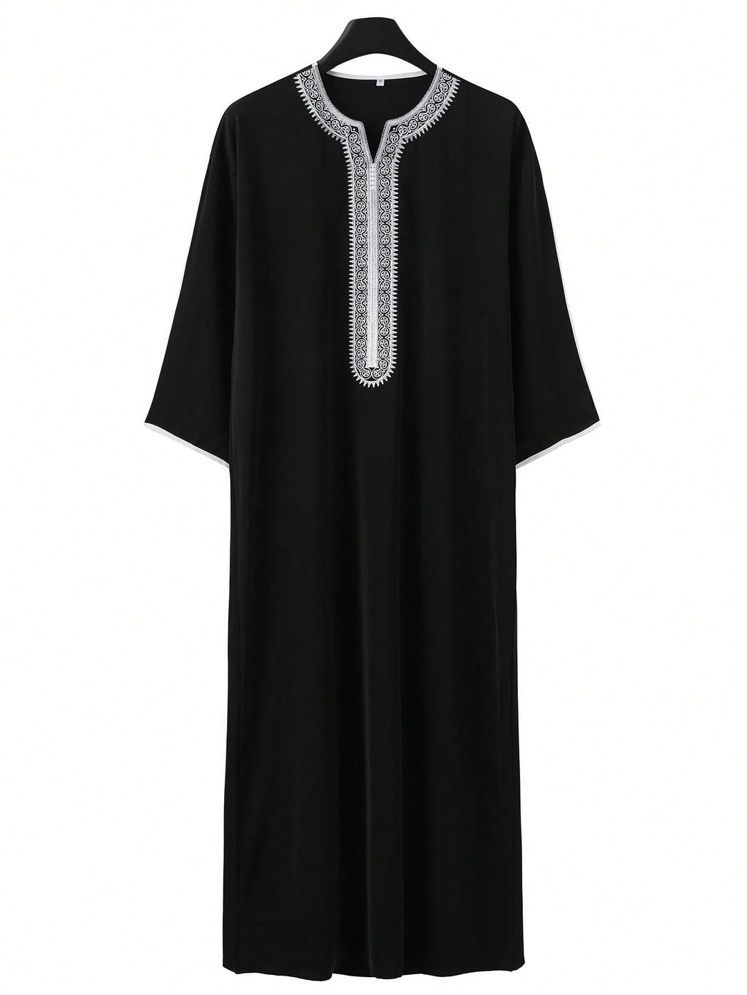 Halată bărbați cu broderie SHEIN, negru