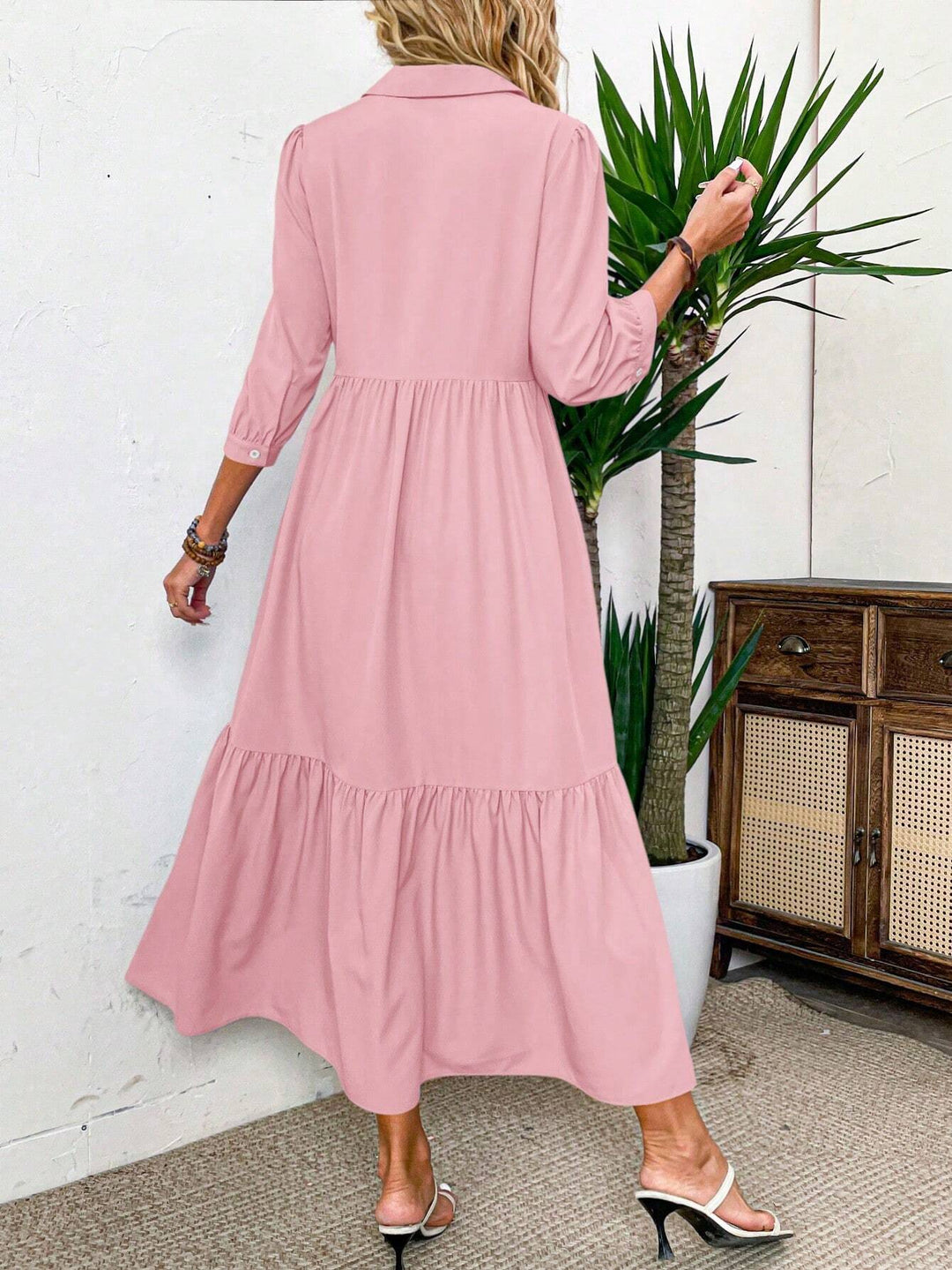 Rochie maxi SHEIN, roz