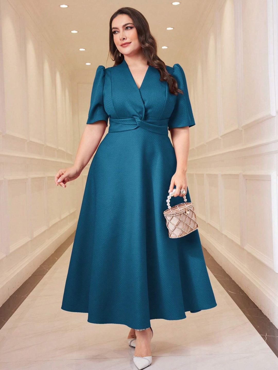 Rochie maxi SHEIN, verde