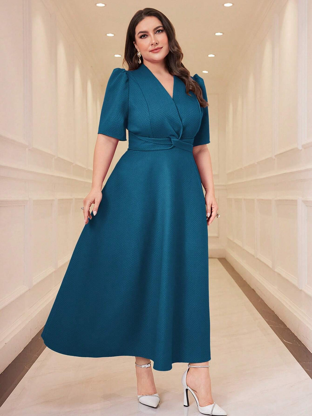 Rochie maxi SHEIN, verde