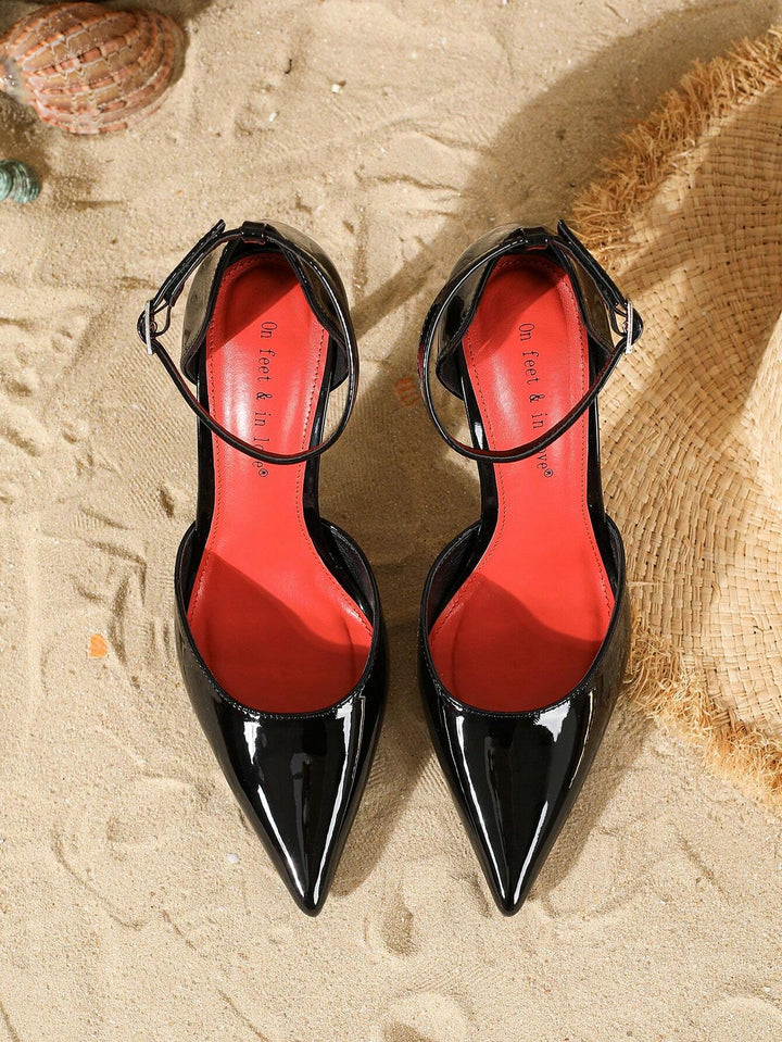 Pantofi cu toc SHEIN, negru