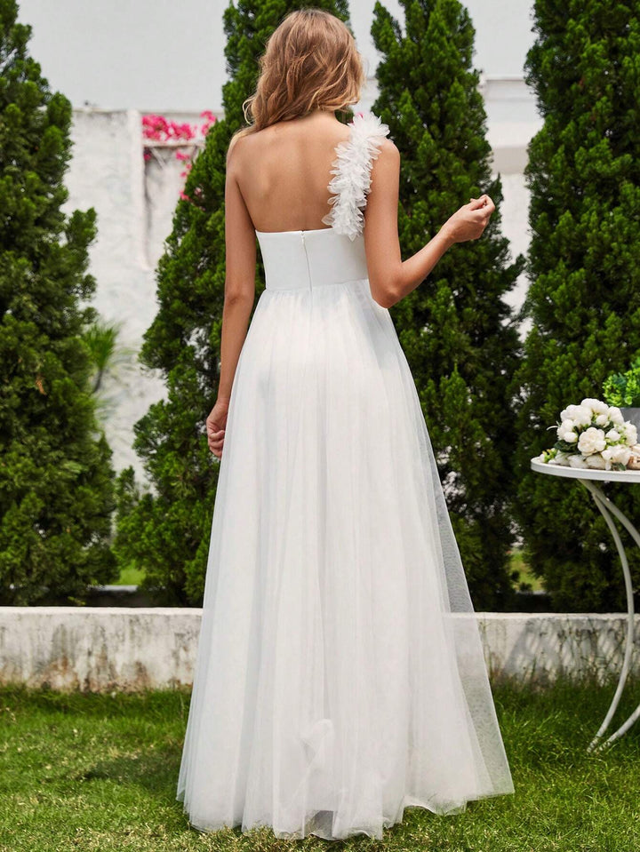 Rochie de ocazie SHEIN, alb