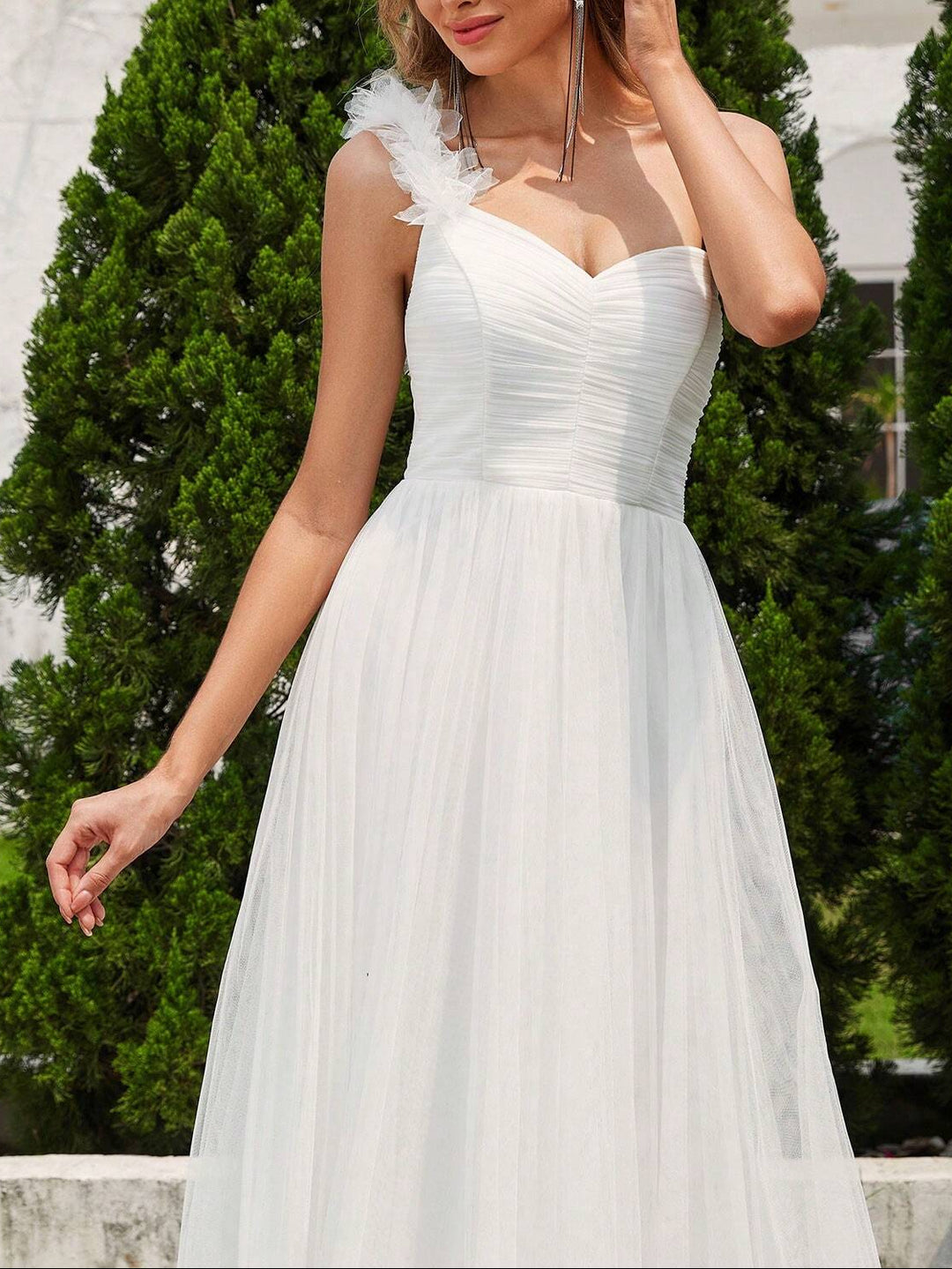 Rochie de ocazie SHEIN, alb