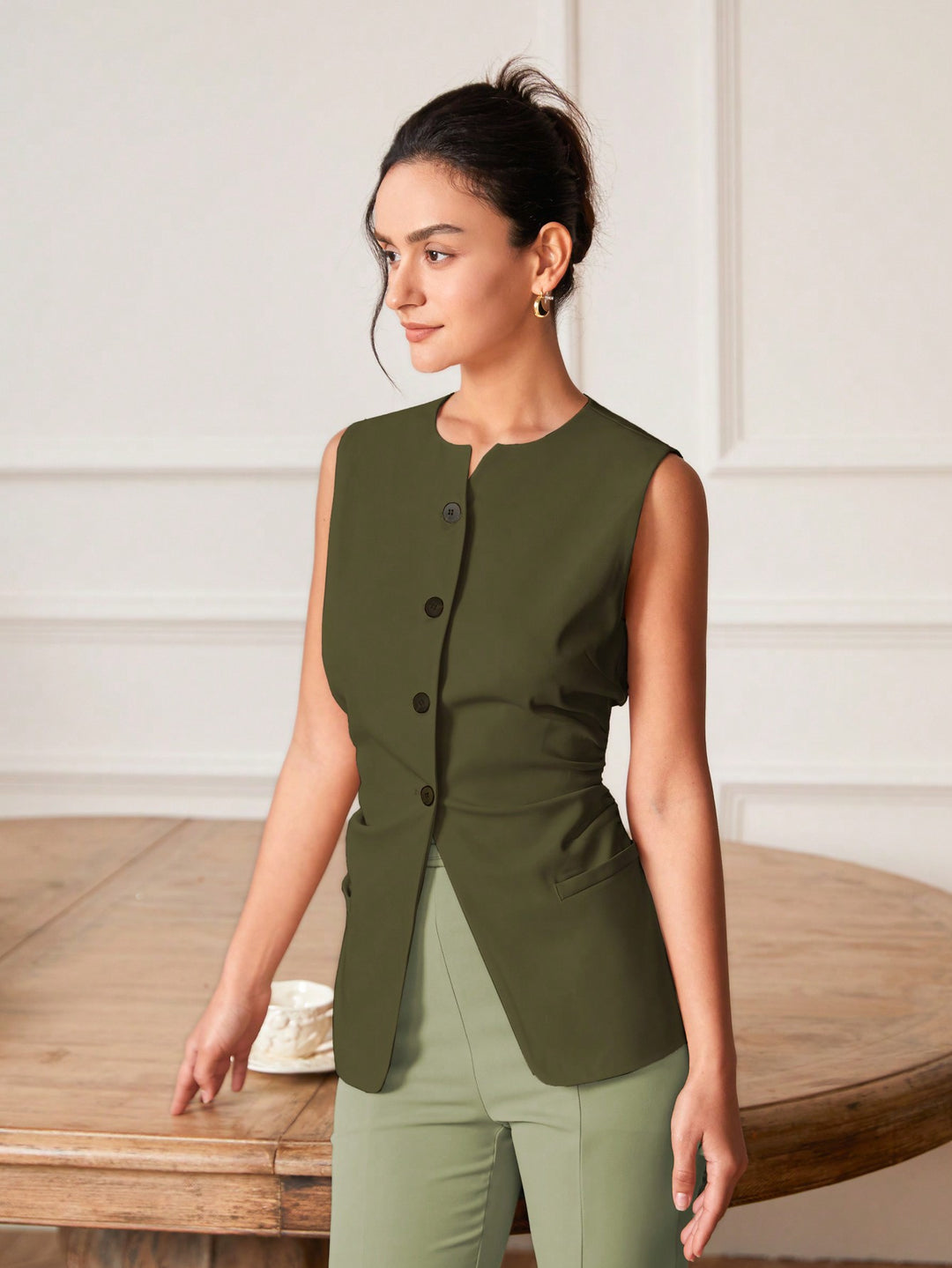 Sacou SHEIN, verde