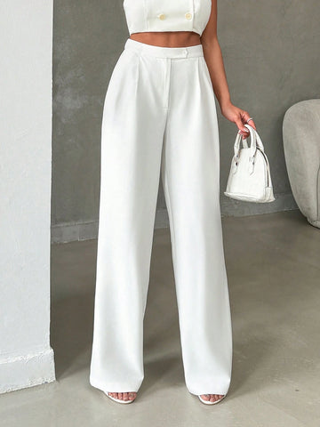 Pantaloni SHEIN, alb