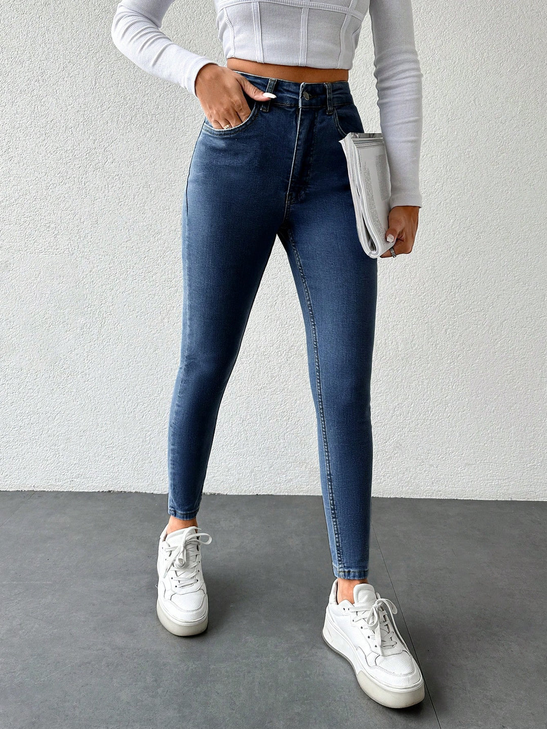 Jeans SHEIN, albastru