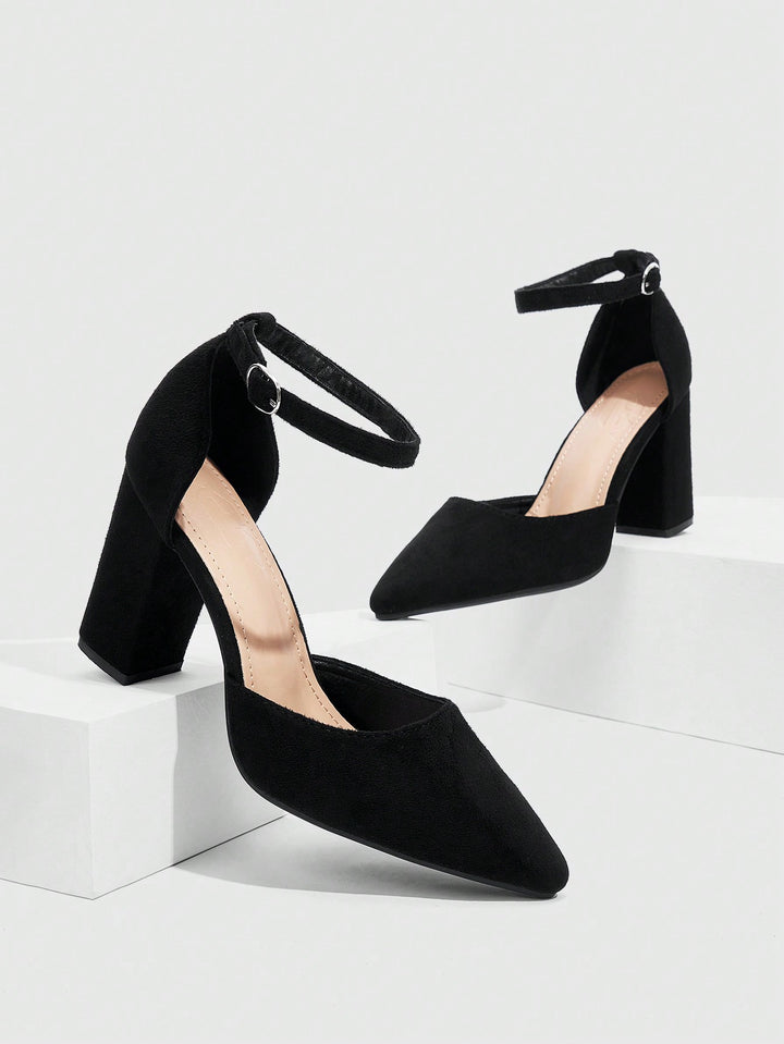 Pantofi cu toc SHEIN, negru