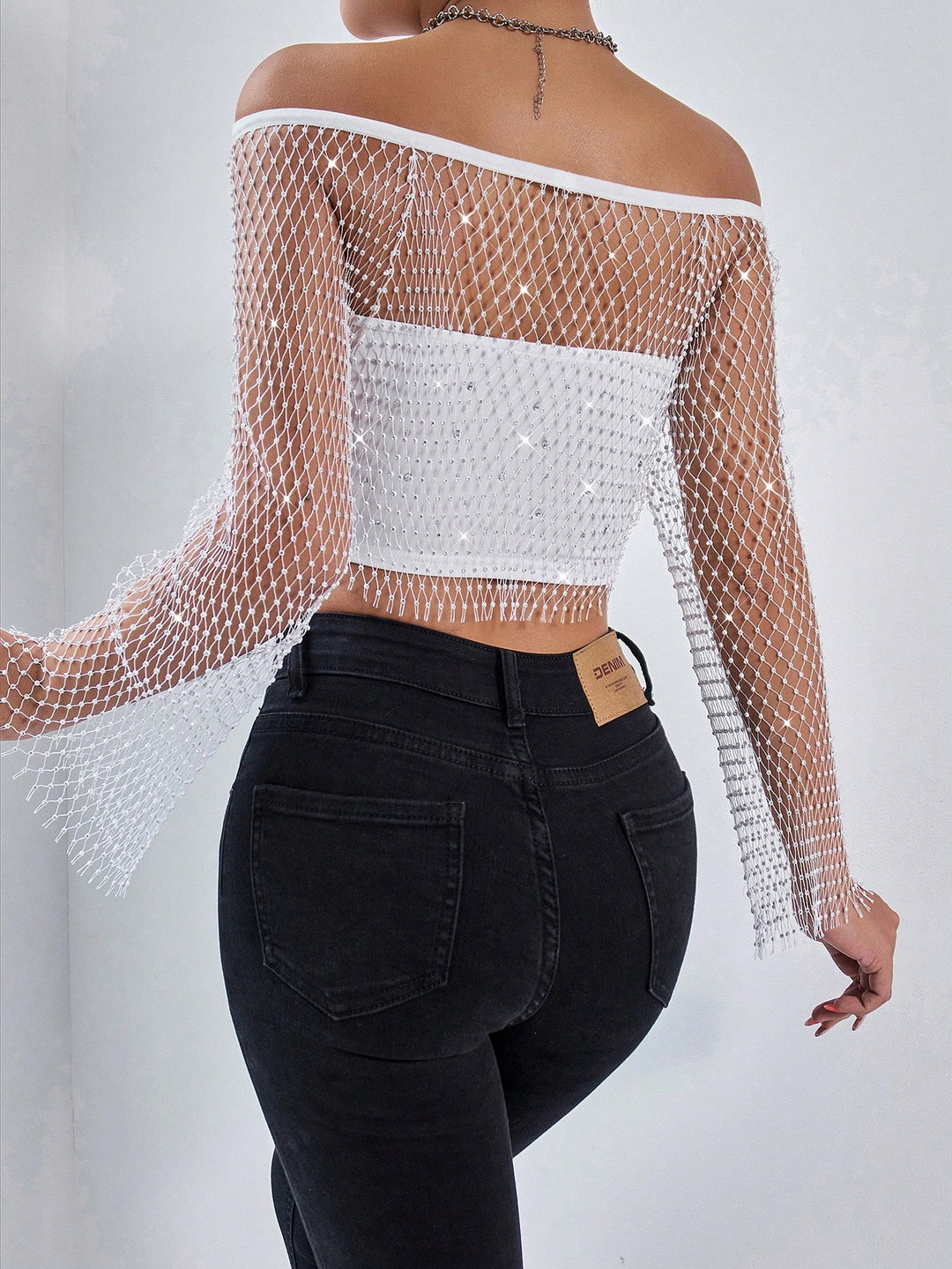 Top SHEIN, alb