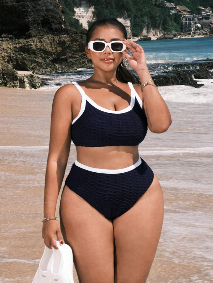 Costum de baie SHEIN, albastru