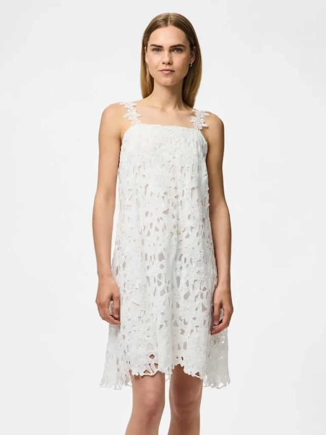 Rochie PIECES, alb
