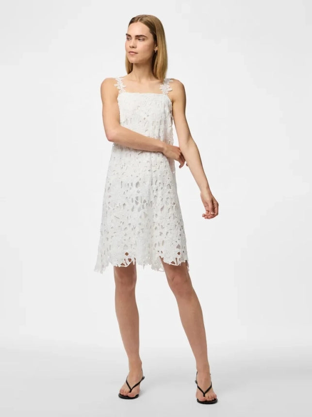 Rochie PIECES, alb