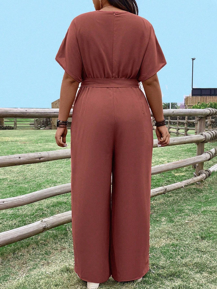 Shein Curve+ hosszú kertésznadrág, rózsaszín