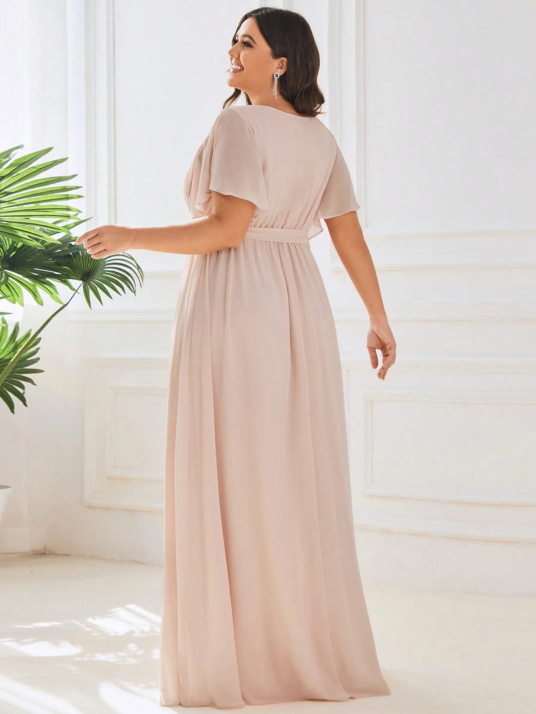 Rochie maxi SHEIN, bej