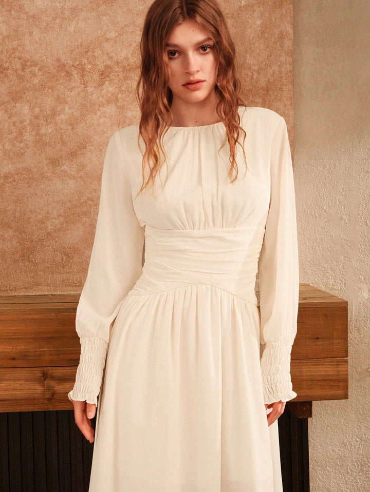 Rochie maxi SHEIN, bej