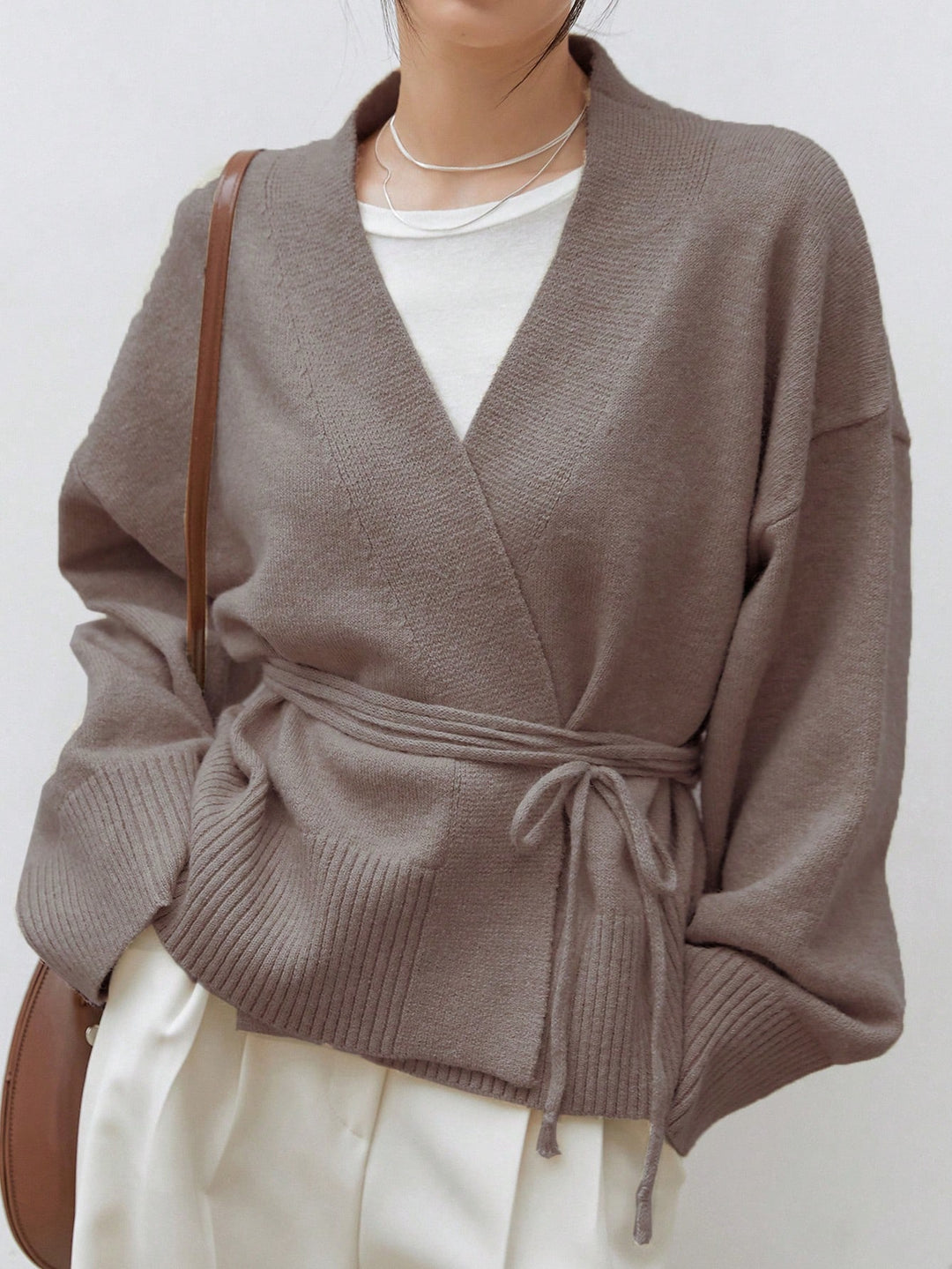 Cardigan SHEIN, kaki