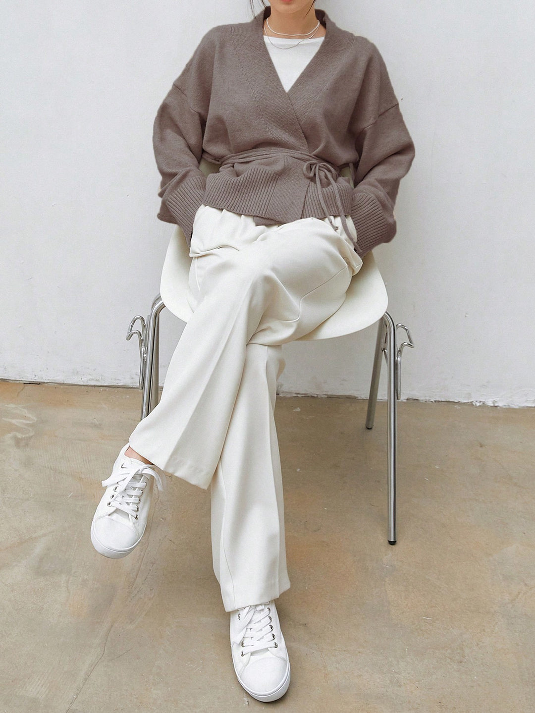 Cardigan SHEIN, kaki