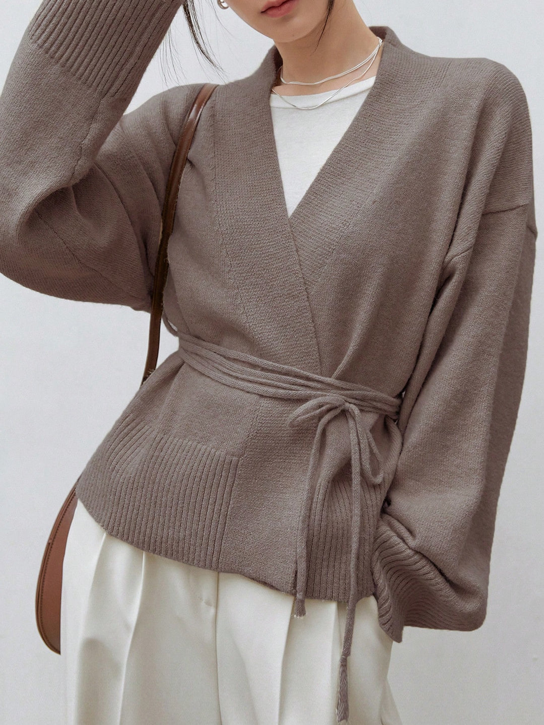 Cardigan SHEIN, kaki
