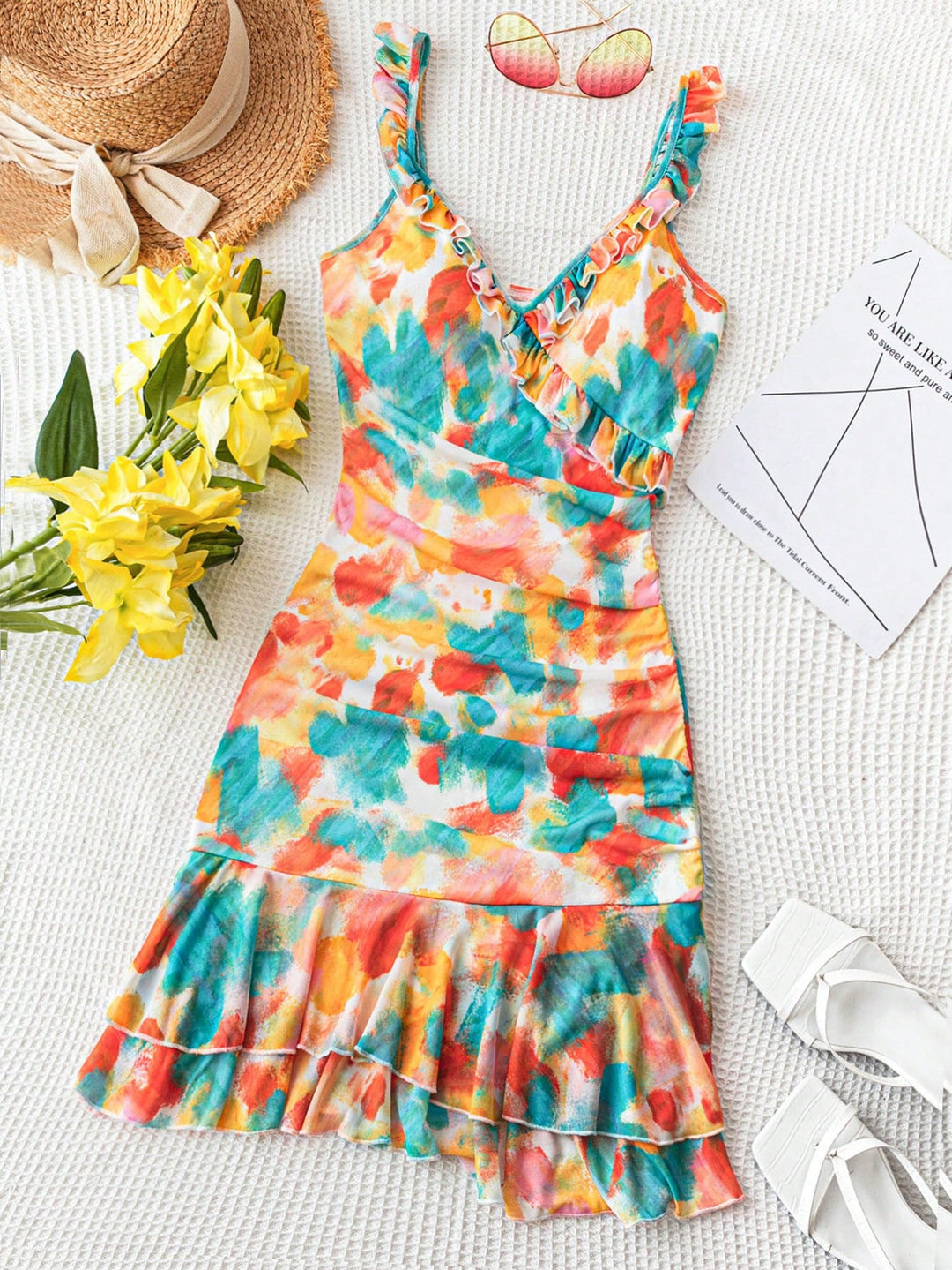 Rochie scurtă SHEIN, mix culori