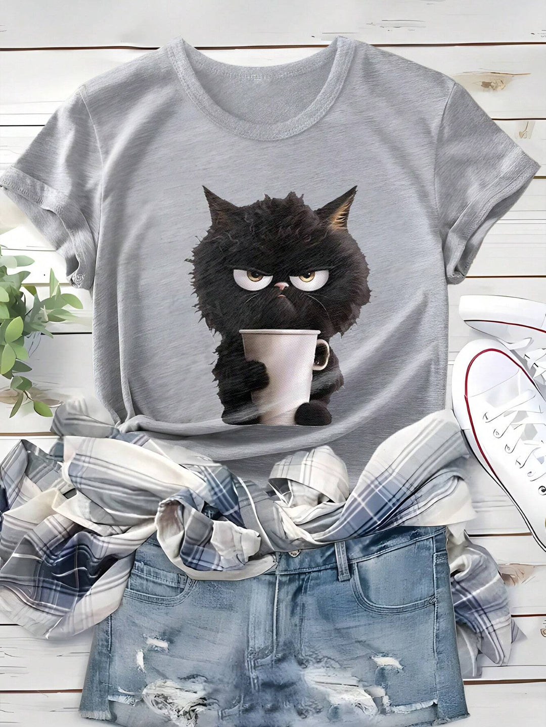 Tricou SHEIN, gri