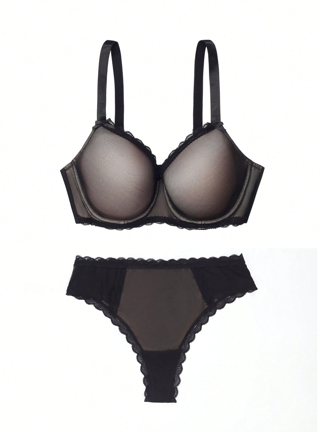Set sutien și chilot SHEIN, negru
