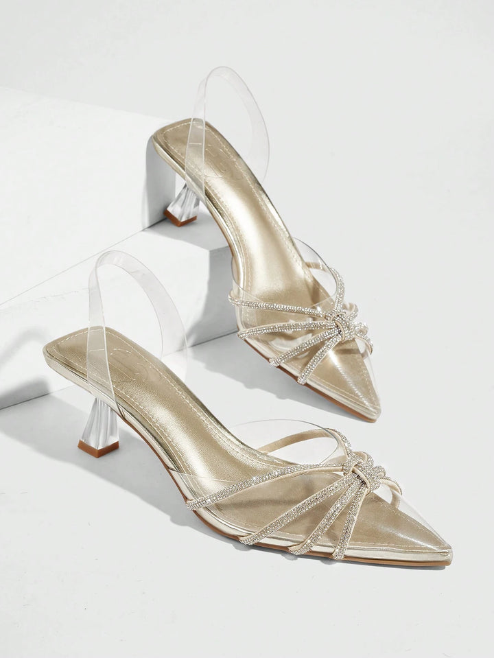 Pantofi cu toc SHEIN, auriu