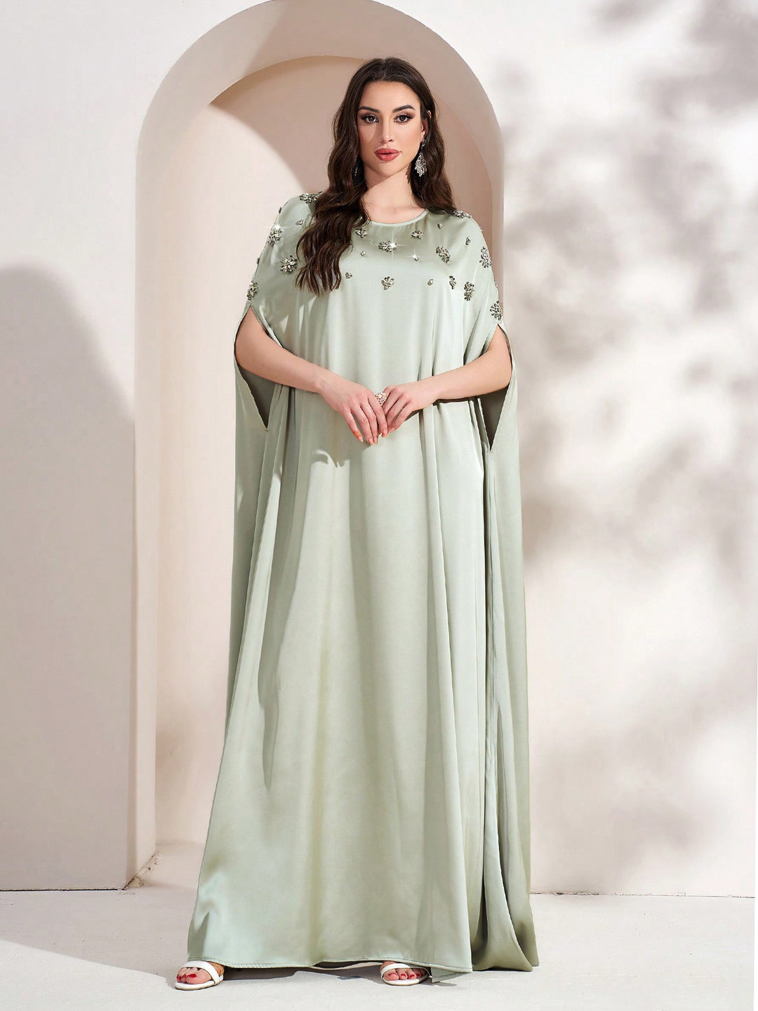 Rochie maxi SHEIN, verde