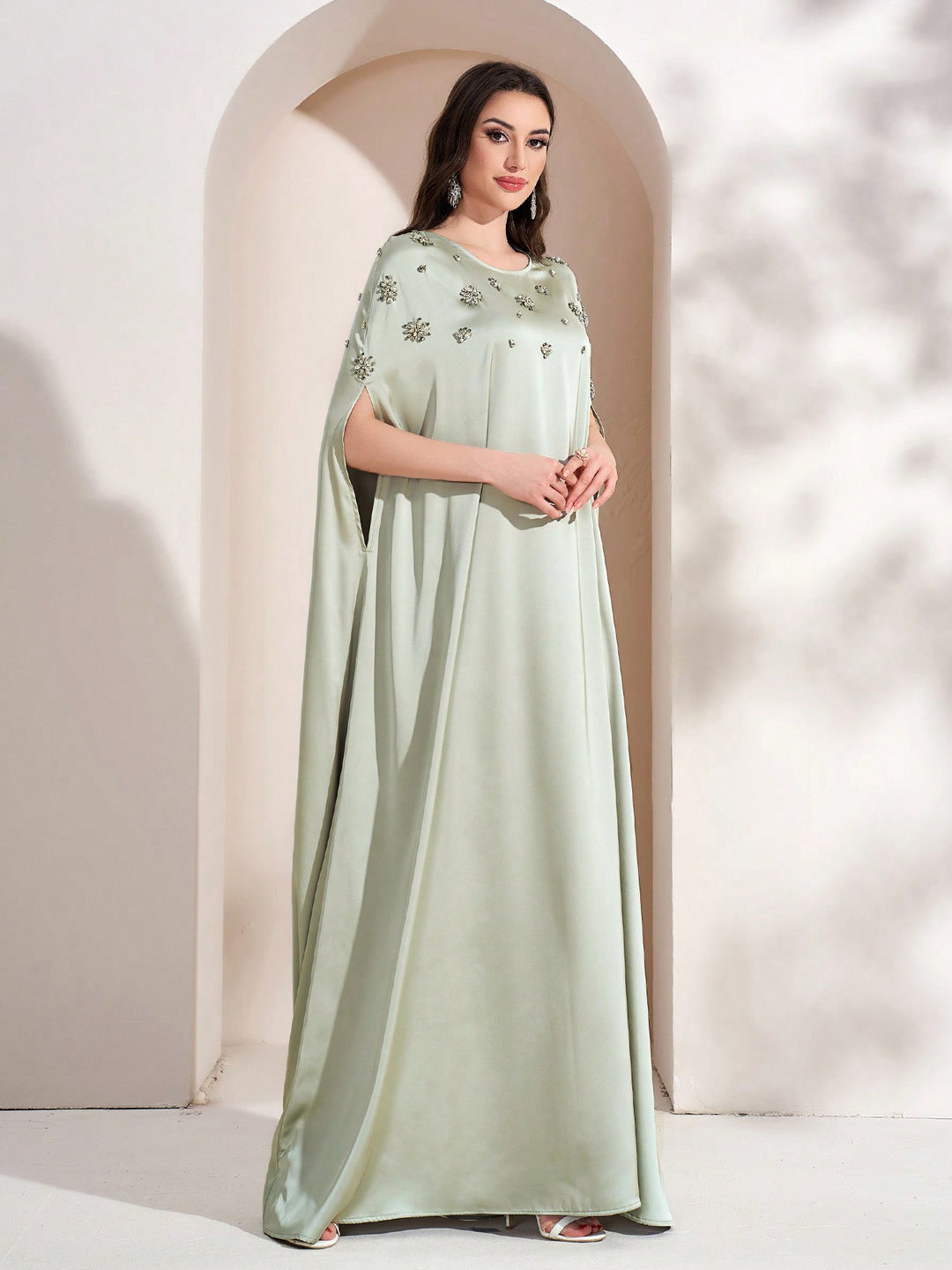 SHEIN zöld maxi ruha