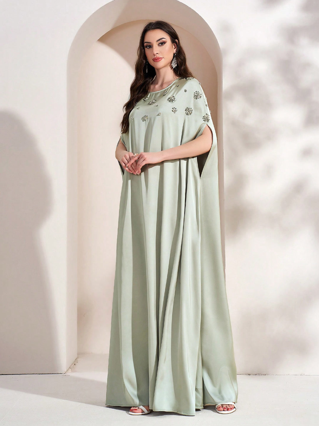 Rochie maxi SHEIN, verde
