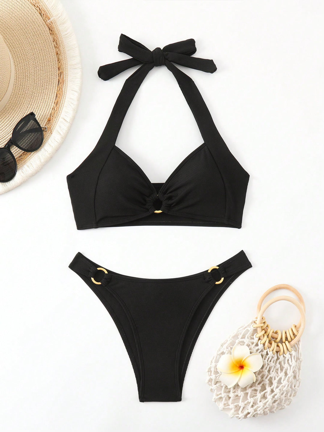 Set bikini SHEIN, negru