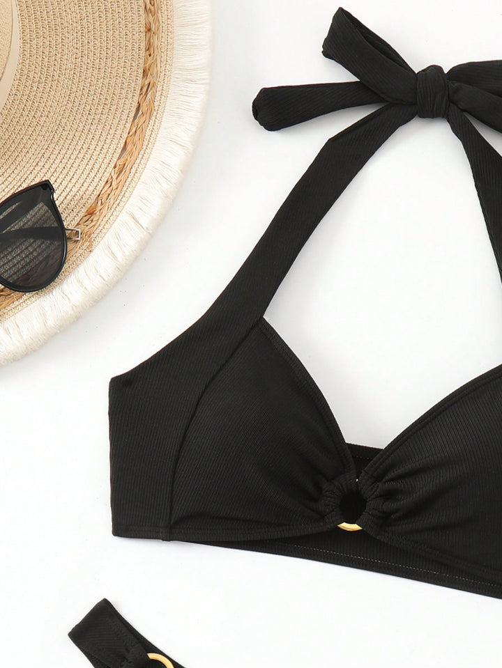 Set bikini SHEIN, negru