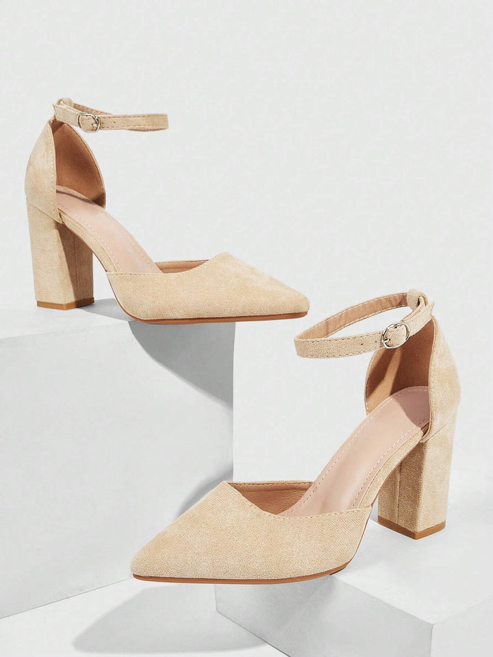 Pantofi cu toc SHEIN, bej