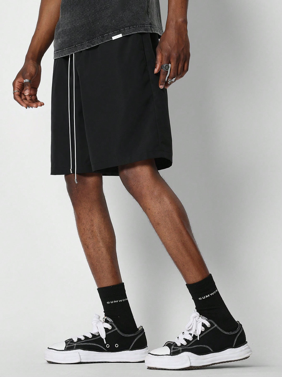 Pantaloni scurți SHEIN, negru